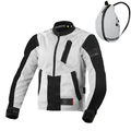 Macna Torida Grigio Chiaro – Giacca Moto Estiva in Rete CE Donna - Moon Bike - Vista 1