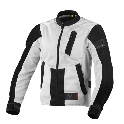 Macna Torida Grigio Chiaro – Giacca Moto Estiva in Rete CE Donna - Moon Bike - Vista 3