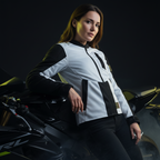 Macna Torida Grigio Chiaro – Giacca Moto Estiva in Rete CE Donna - Moon Bike - Vista 16