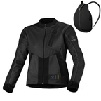 Macna Torida Nero – Giacca Moto Estiva in Rete CE Donna - Moon Bike - Vista 1