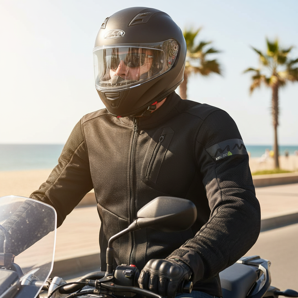 Macna Torido Nero – Giacca Moto Estiva in Rete Ventilata Convertibile in Zaino CE Classe A Uomo - Moon Bike - Vista 13
