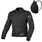 Macna Torido Nero – Giacca Moto Estiva in Rete Ventilata Convertibile in Zaino CE Classe A Uomo - Moon Bike - Vista 1