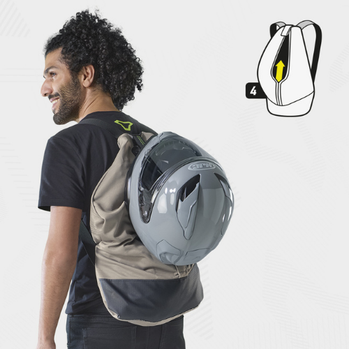 Macna Torido Nero – Giacca Moto Estiva in Rete Ventilata Convertibile in Zaino CE Classe A Uomo - Moon Bike - Vista 16