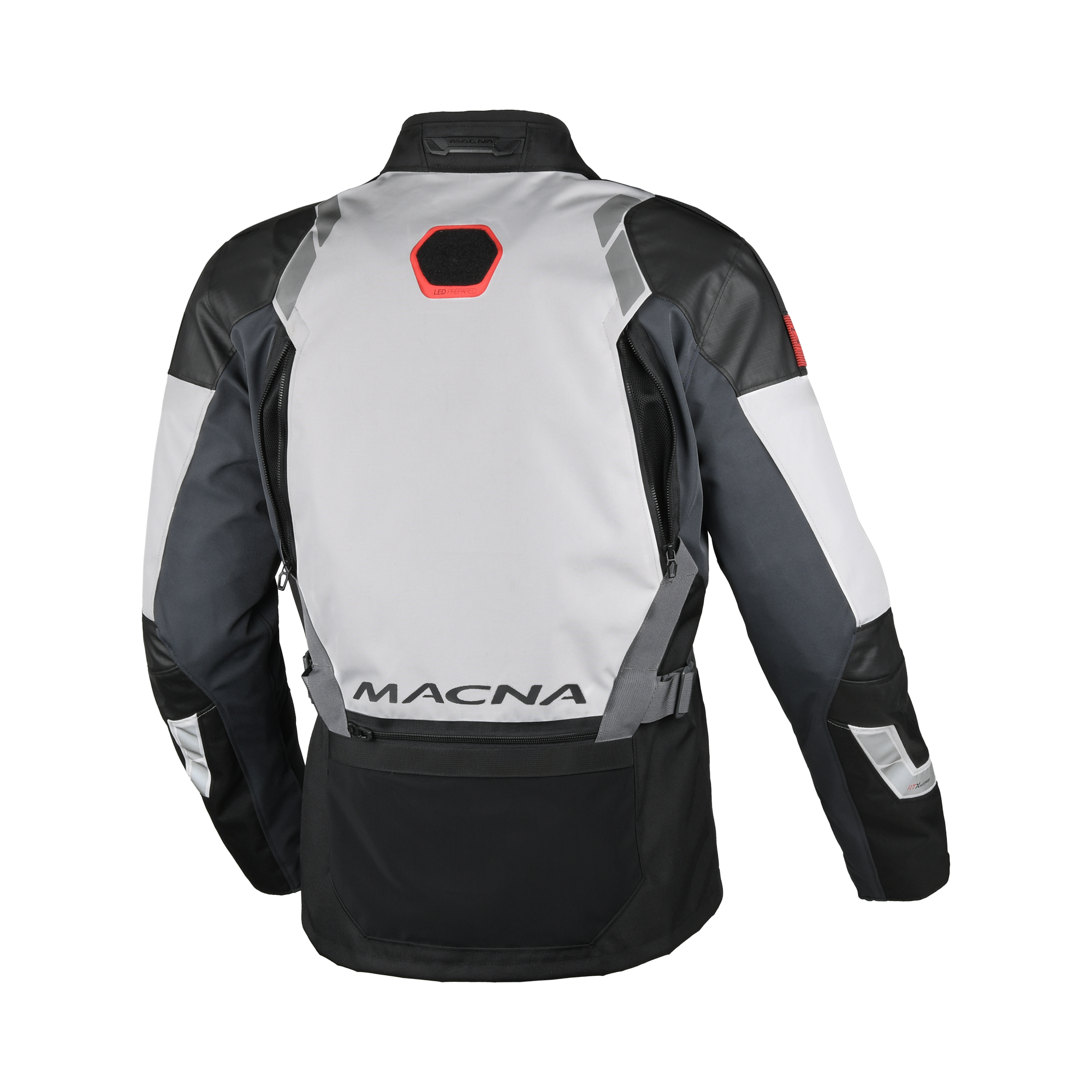 Macna Touros Nero/Grigio – Giacca Moto Adventure 3 Strati CE Uomo – vista 3