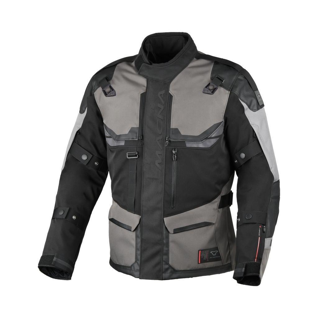 Macna Touros Taupe/Nero – Giacca Moto Adventure 3 Strati CE Uomo – vista 1