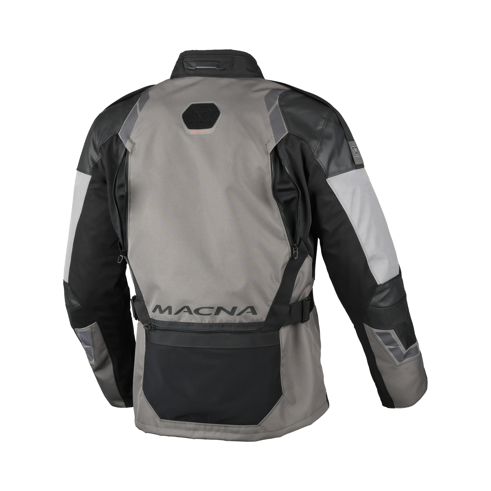 Macna Touros Taupe/Nero – Giacca Moto Adventure 3 Strati CE Uomo – vista 3
