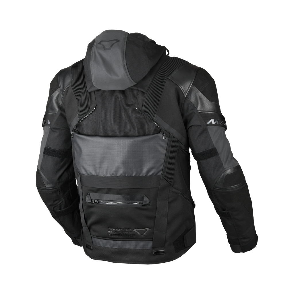 Macna Tryton Nero giacca moto vista 4