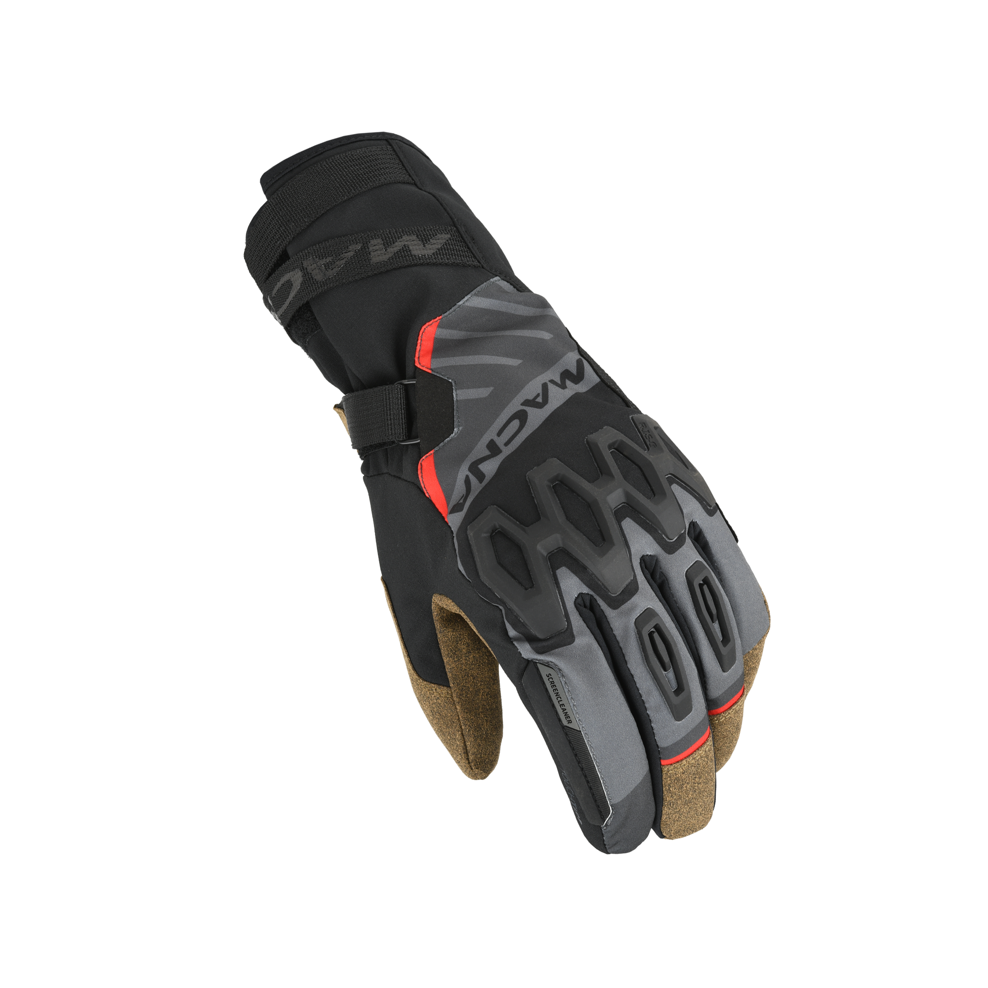 Macna Tyrian RTX Taupe / Marrone guanti moto