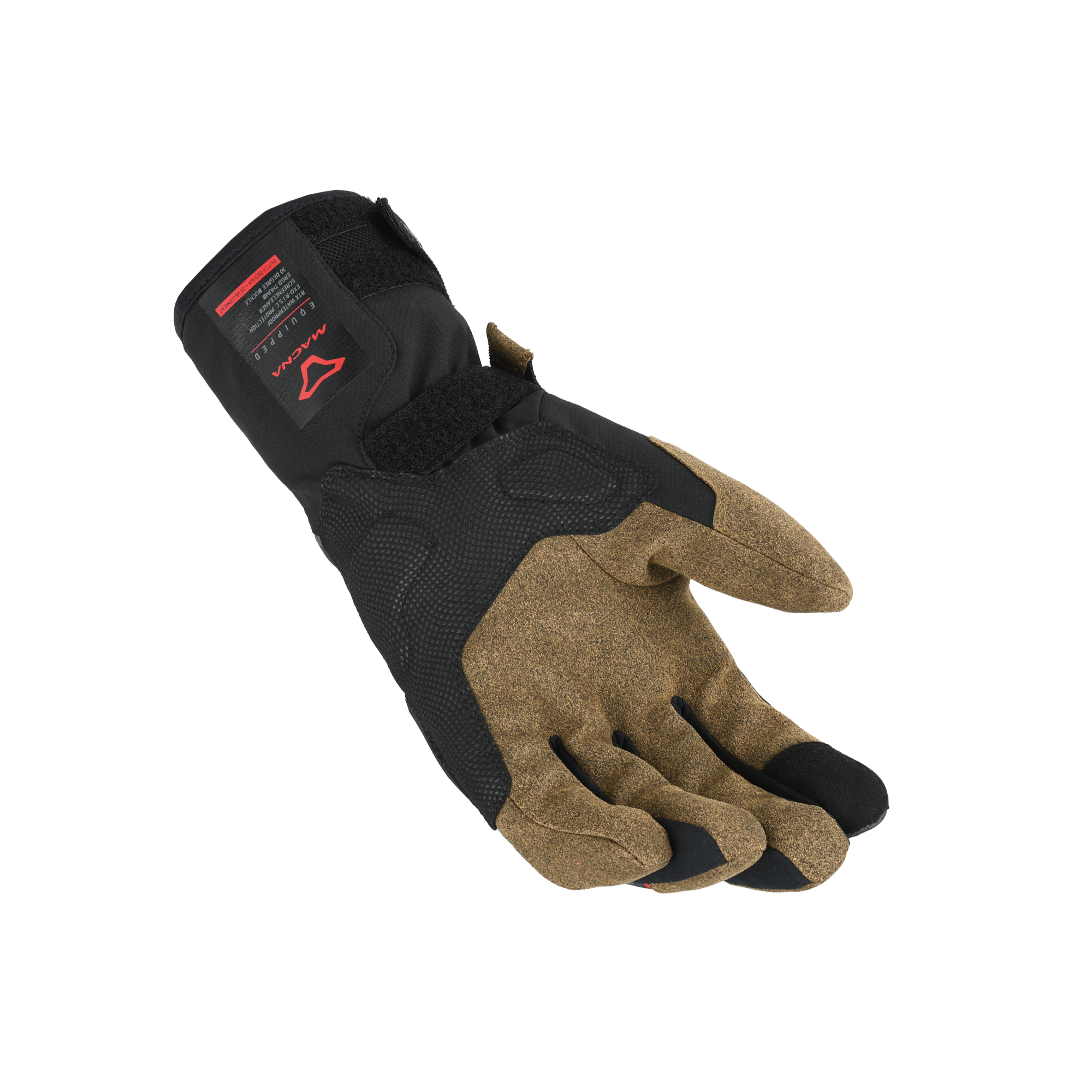 Macna Tyrian RTX Taupe / Marrone guanti moto