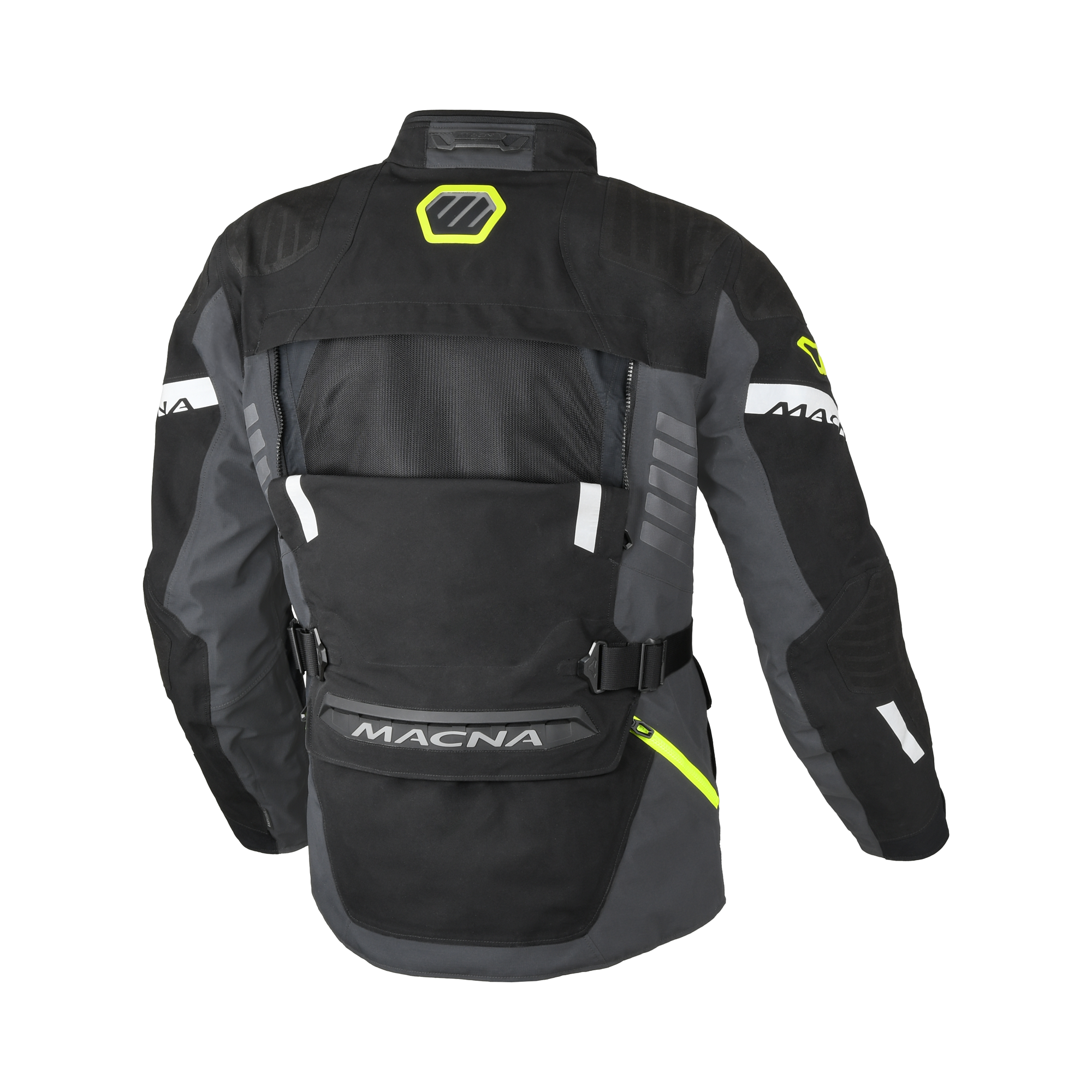 Macna Ultimax 2.0 Nero/Giallo - Giacca Moto Touring All-Season Laminata CE Classe AA Uomo - vista 3