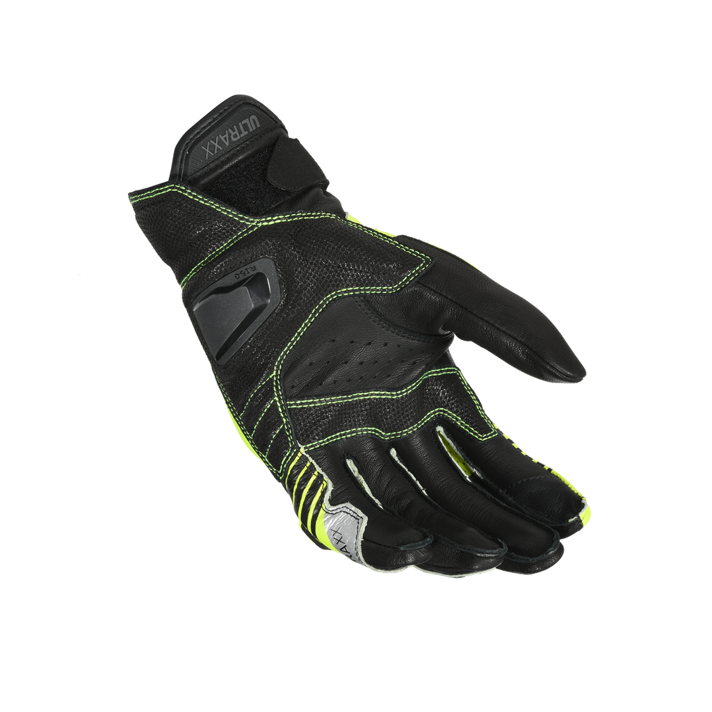 Macna Ultraxx Nero/Giallo – Guanti Moto Racing CE Uomo – vista 2