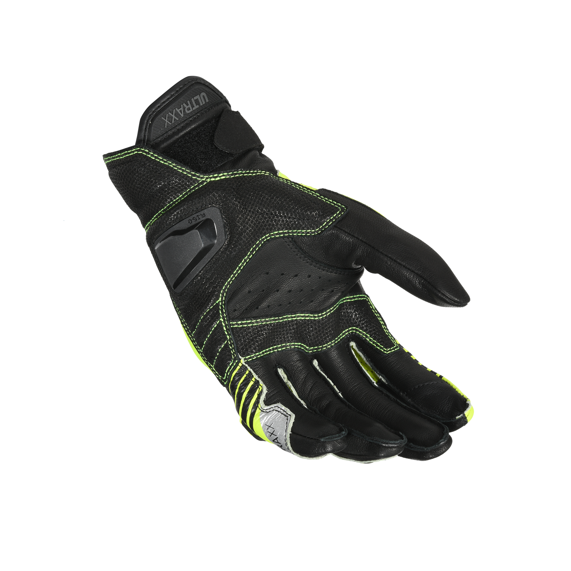Macna Ultraxx Nero/Giallo – Guanti Moto Racing CE Uomo – vista 2