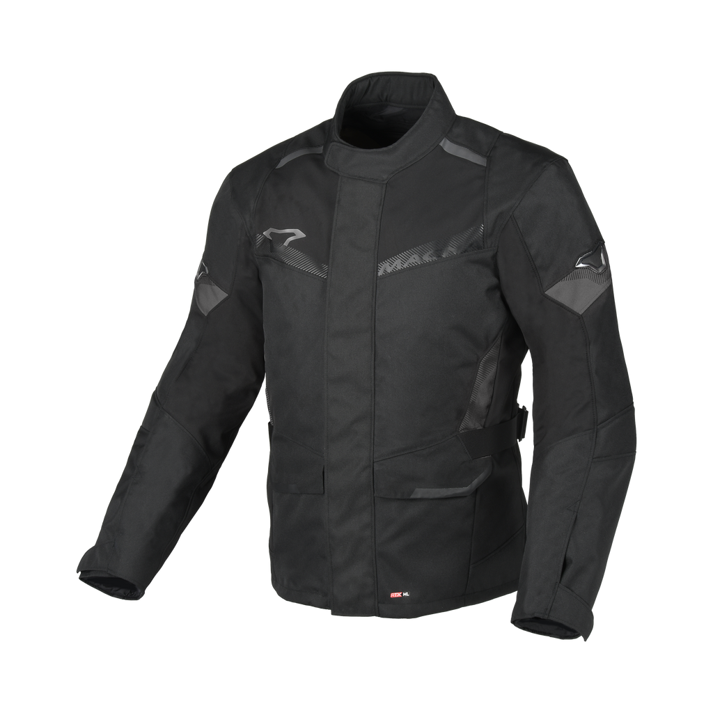 Macna Vaulture Nero – Giacca Moto Touring Impermeabile CE Uomo – vista frontale