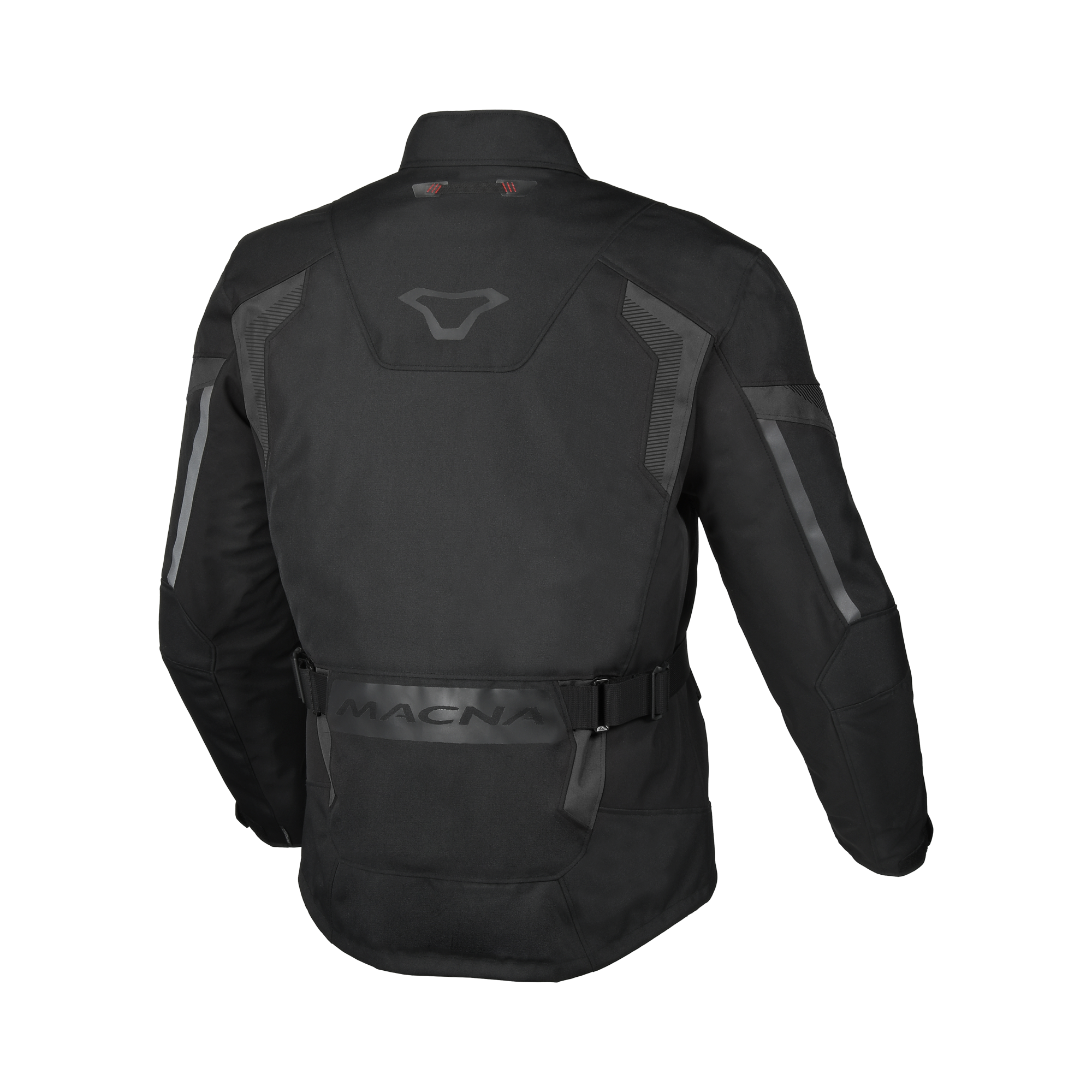 Macna Vaulture Nero – Giacca Moto Touring Impermeabile CE Uomo – vista posteriore