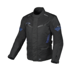 Macna Vaulture Nero/Blu – Giacca Moto Touring Impermeabile CE Uomo – vista frontale