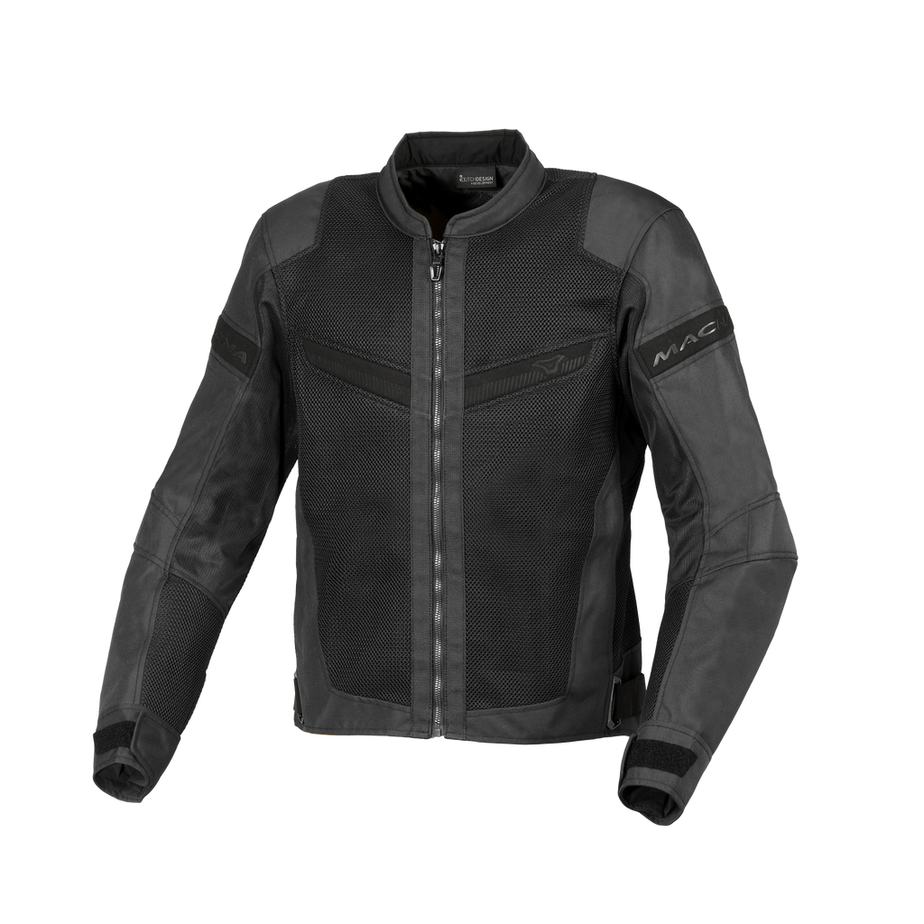 Macna Velotura Nero - Giacca Moto Estiva in Rete Ventilata City CE Classe A Uomo - vista 1