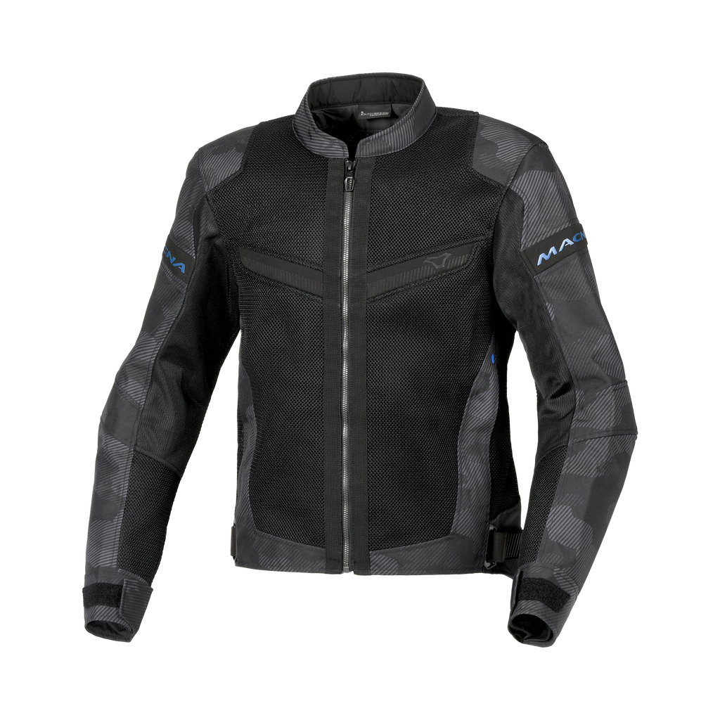 Macna Velotura Nero/Grigio - Giacca Moto Estiva in Rete Ventilata City CE Classe A Uomo - vista 1