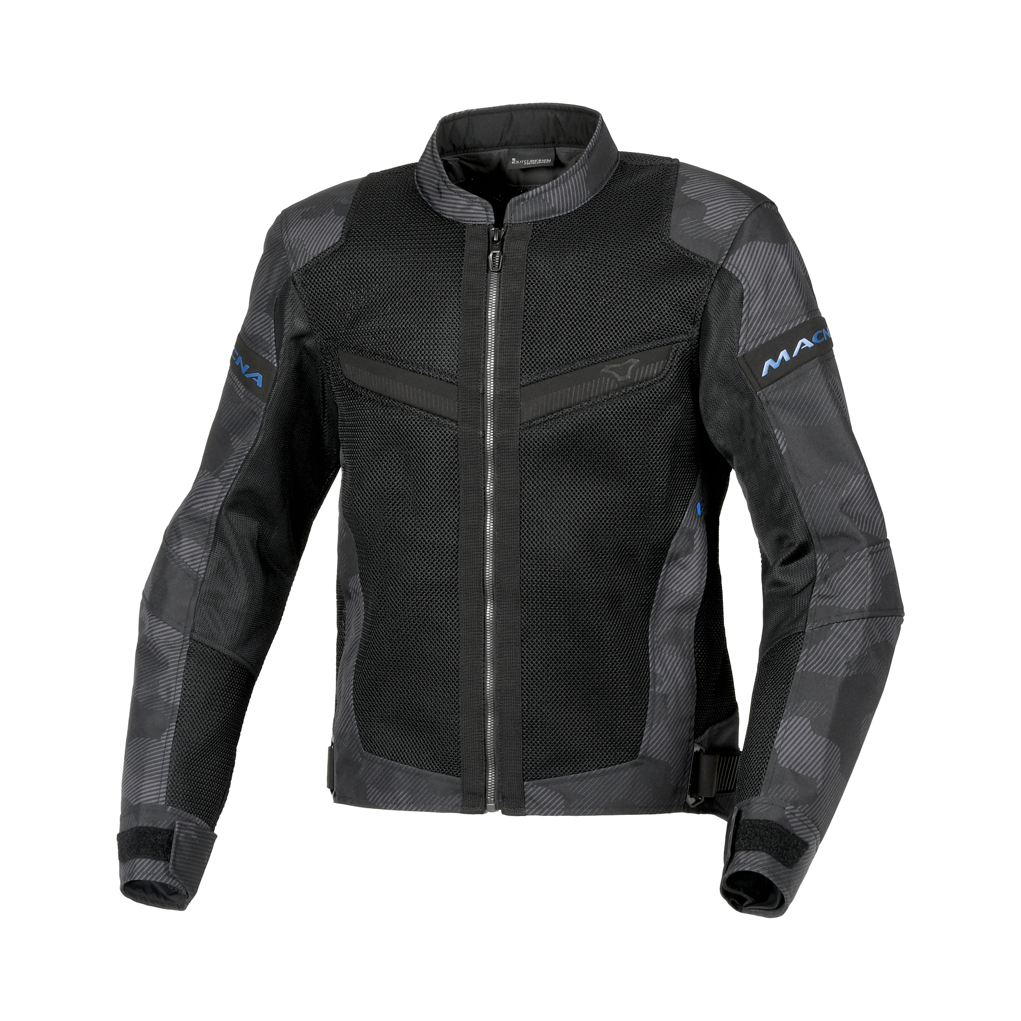Macna Velotura Nero/Grigio - Giacca Moto Estiva in Rete Ventilata City CE Classe A Uomo - vista 1