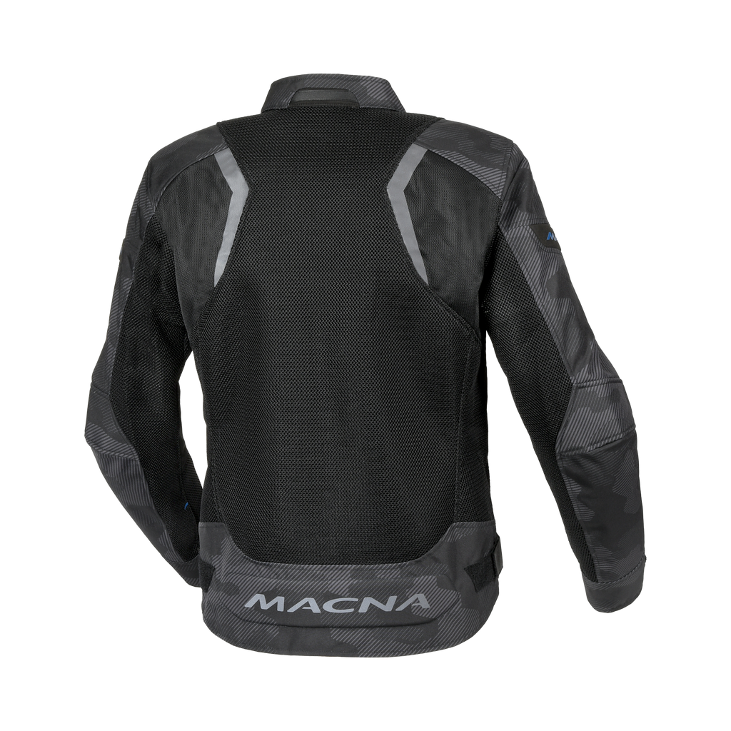Macna Velotura Nero/Grigio - Giacca Moto Estiva in Rete Ventilata City CE Classe A Uomo - vista 2