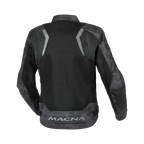 Macna Velotura Nero/Grigio - Giacca Moto Estiva in Rete Ventilata City CE Classe A Uomo - vista 2