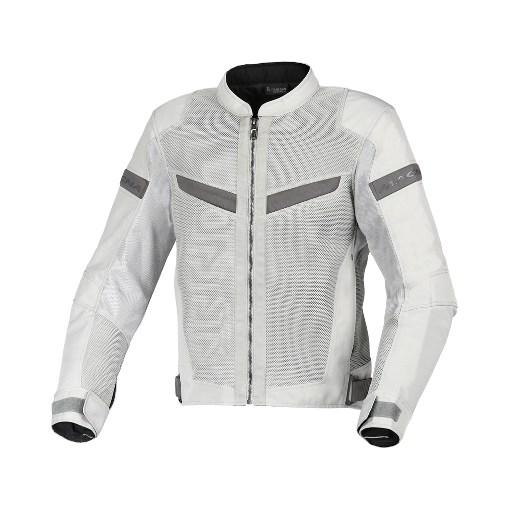 Macna Velotura Grigio Chiaro - Giacca Moto Estiva in Rete Ventilata City CE Classe A Uomo - vista 1