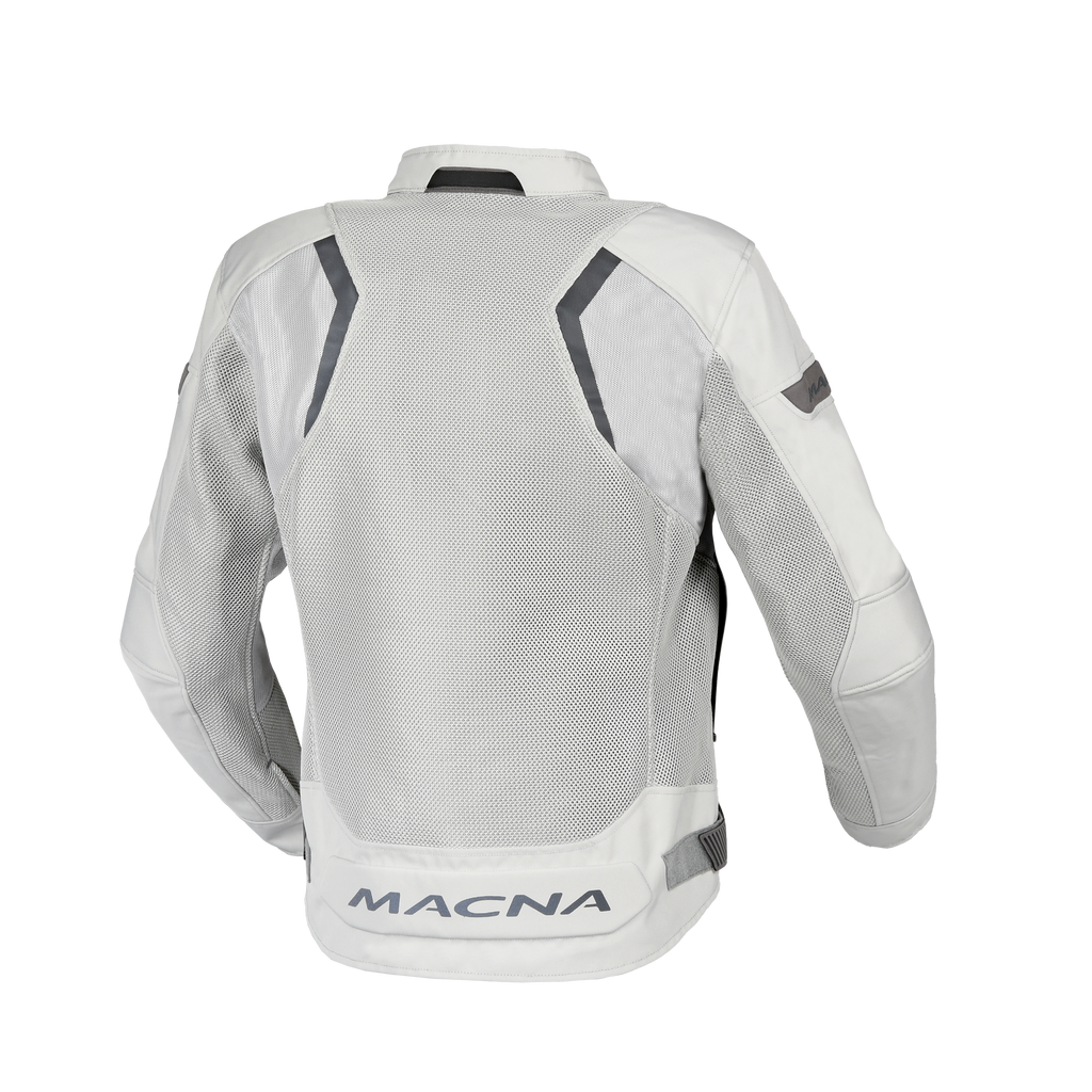 Macna Velotura Grigio Chiaro - Giacca Moto Estiva in Rete Ventilata City CE Classe A Uomo - vista 2