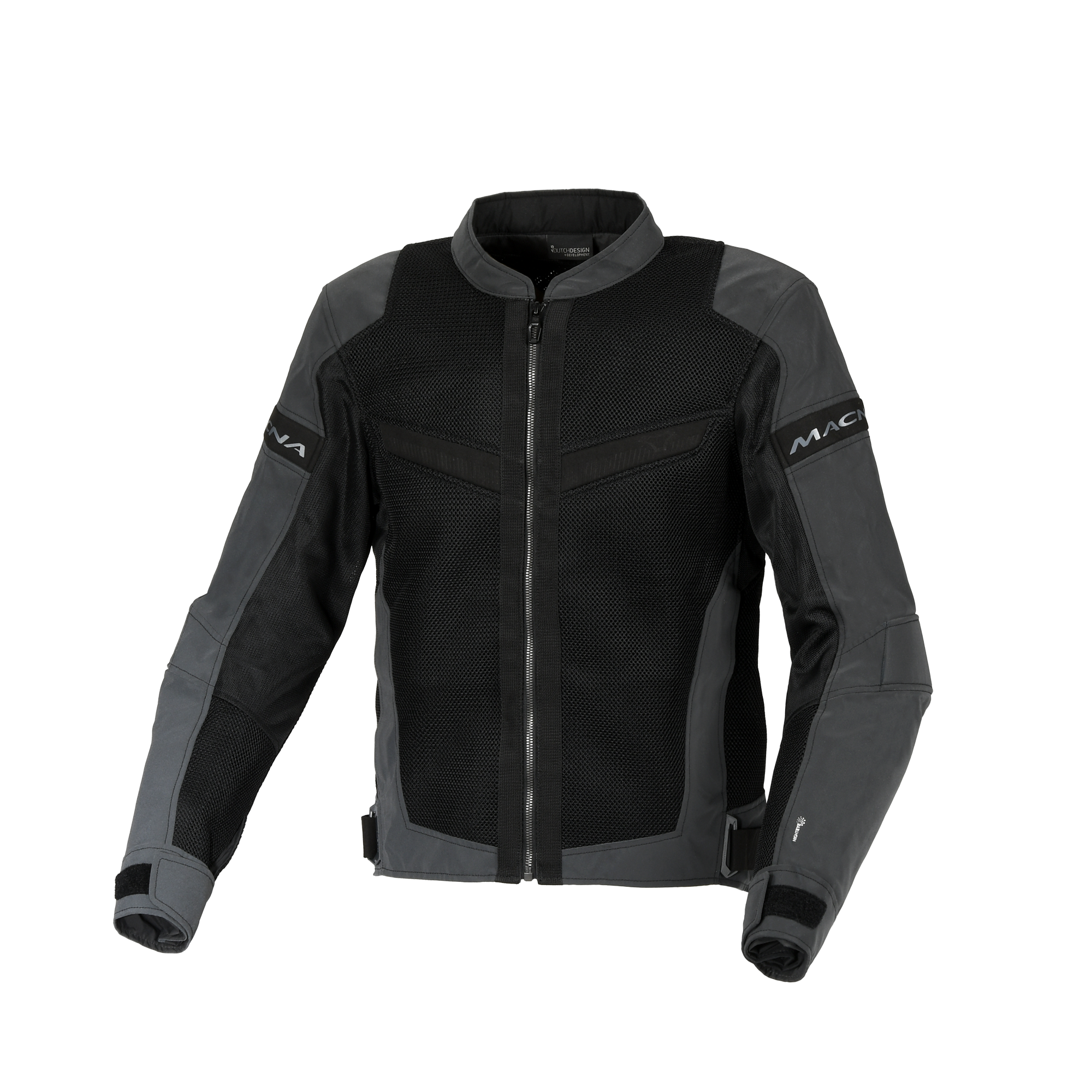Macna Velotura Night Eye Nero - Giacca Moto Estiva in Rete Riflettente City CE Classe A Uomo - vista 1