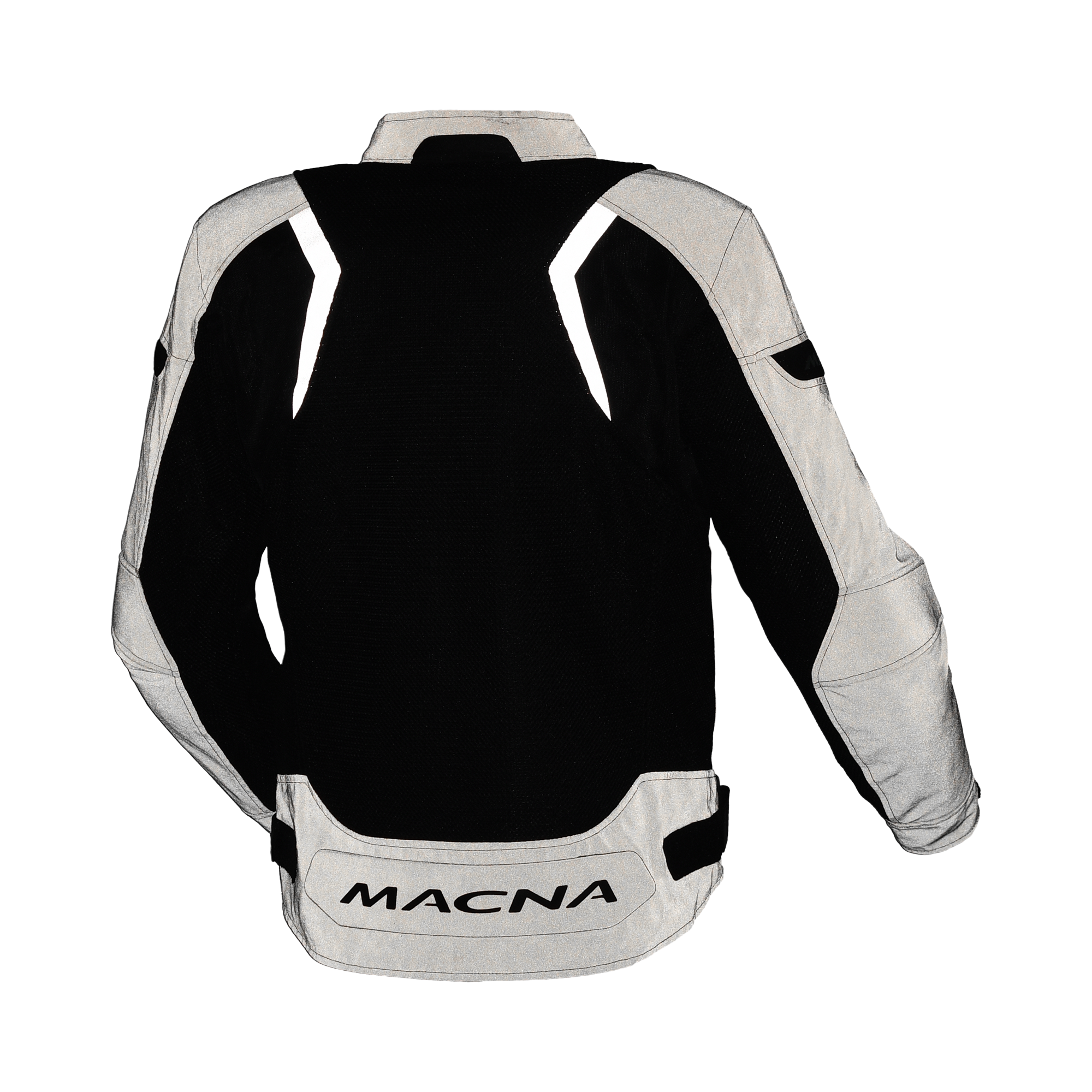 Macna Velotura Night Eye Nero - Giacca Moto Estiva in Rete Riflettente City CE Classe A Uomo - vista 4