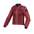 Macna Velotura Rosso Scuro – Giacca Moto City Estiva in Rete Donna