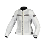 Macna Velotura Grigio Chiaro – Giacca Moto City Estiva in Rete Donna