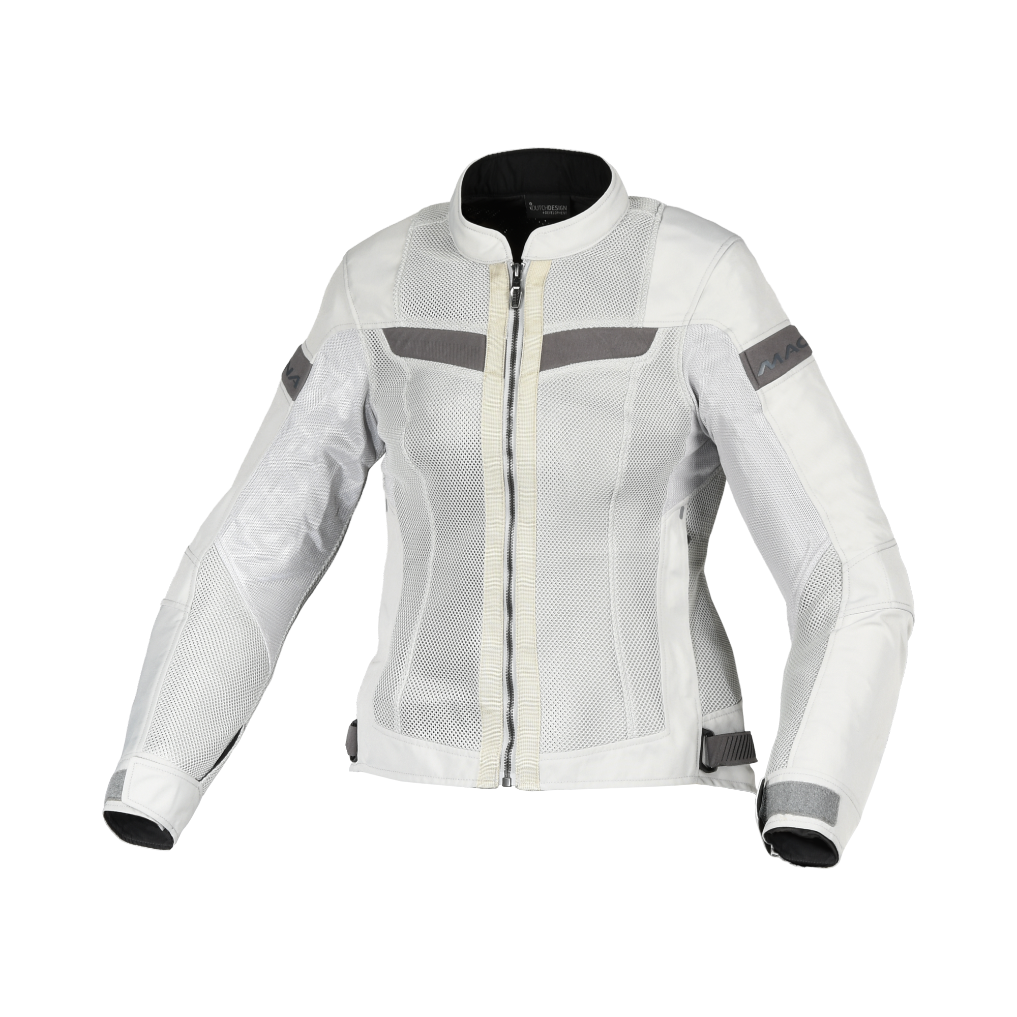 Macna Velotura Grigio Chiaro – Giacca Moto City Estiva in Rete Donna