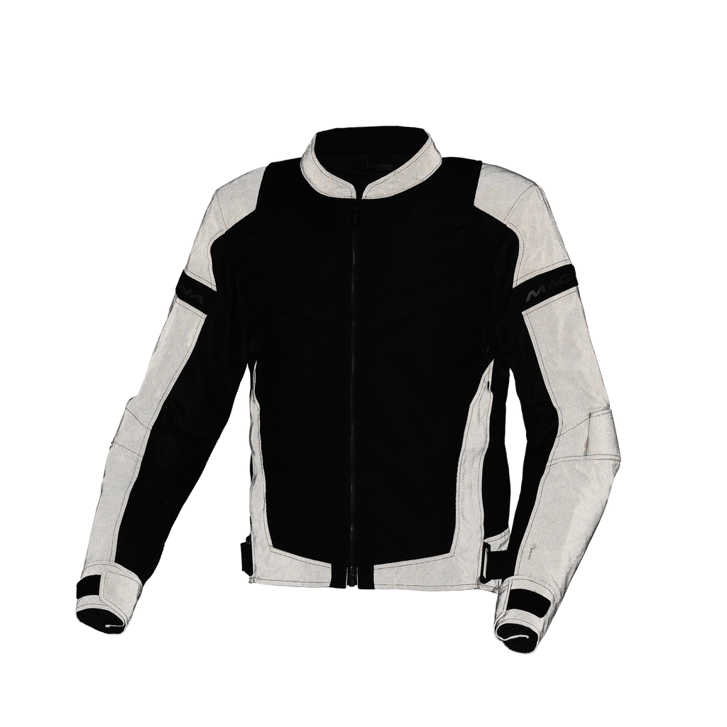 Macna Velotura Night Eye Nero - Giacca Moto Estiva in Rete Riflettente City CE Classe A Uomo - vista 5