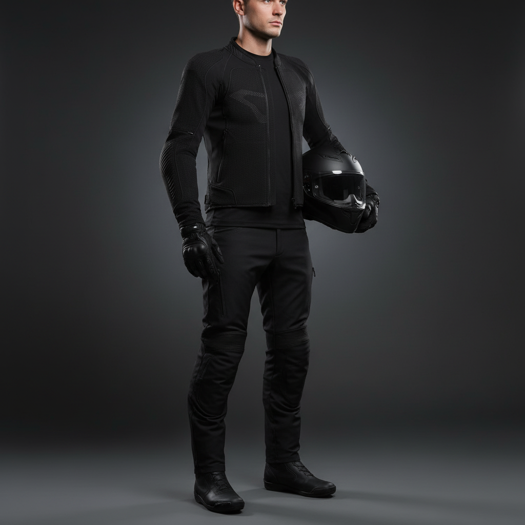 Macna Whizzar Nero – Giubbino Protettivo Moto CE Livello 2 Classe C Uomo - Moon Bike - Vista 4