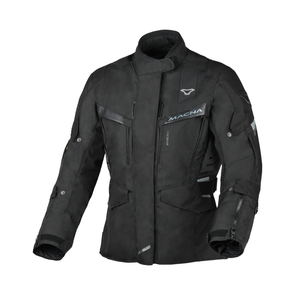 Macna Zastra Nero – Giacca Moto Adventure 4 Stagioni Impermeabile CE Donna – vista frontale