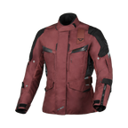 Macna Zastra Rosso Scuro – Giacca Moto Adventure 4 Stagioni Impermeabile CE Donna – vista frontale