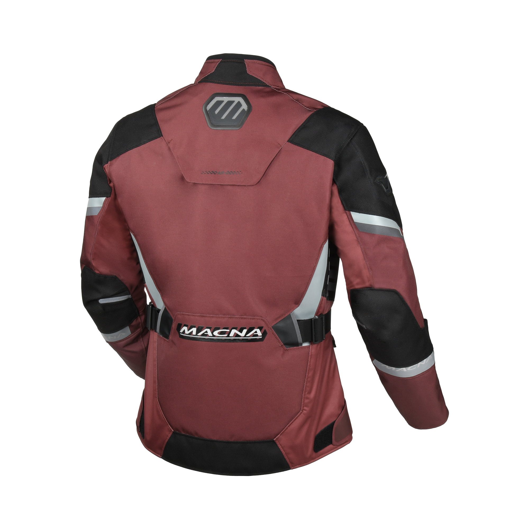Macna Zastra Rosso Scuro – Giacca Moto Adventure 4 Stagioni Impermeabile CE Donna – vista posteriore
