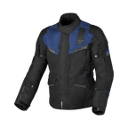 Macna Zastro Nero/Blu Scuro – Giacca Moto Adventure 4 Stagioni Impermeabile CE Uomo – vista frontale