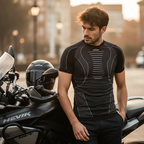 Maglia Tecnica Hevik Manica Corta Nera Nero Abbigliamento Tecnico - Moon Bike - Vista 7