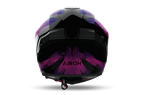 Airoh Matryx Reflex viola lucido MXRE54, retro con estrattori d'aria e logo Airoh