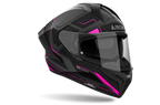 Casco integrale Airoh Matryx Rocket rosa opaco cod. MXRK54, tre quarti anteriore