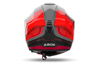 Airoh Matryx Rocket rosso fluo lucido MXRK55, retro con estrattori d'aria e logo Airoh