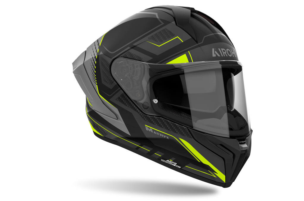 Airoh Airoh Matryx Rocket Yellow Matt – Casco Integrale Composite Carbon ECE 22.06 Giallo Caschi integrali - Moon Bike - Vista 1