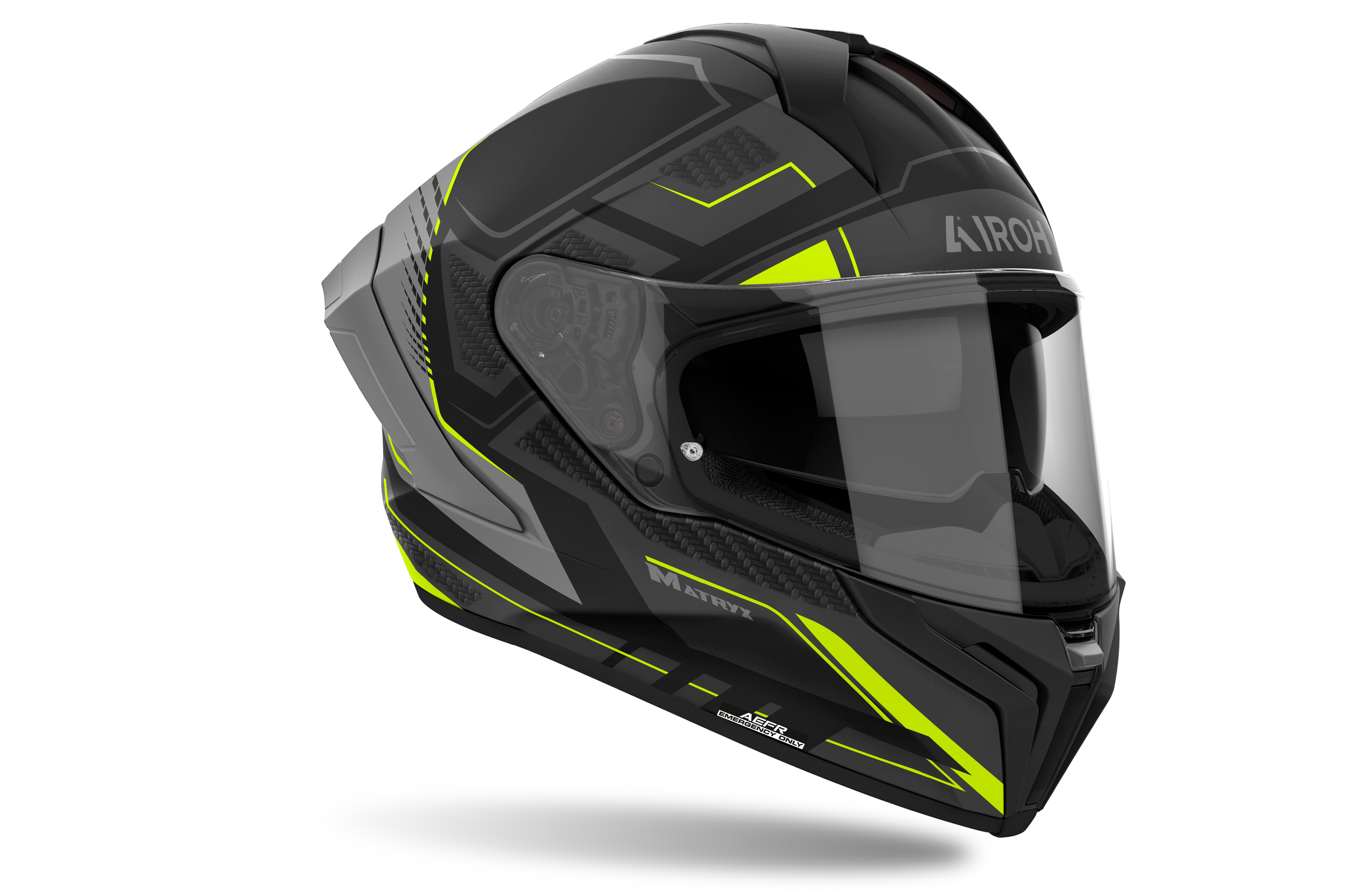 Airoh Airoh Matryx Rocket Yellow Matt – Casco Integrale Composite Carbon ECE 22.06 Giallo Caschi integrali - Moon Bike - Vista 1
