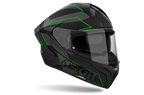 Airoh Matryx Sentinel Green Matt casco integrale - vista laterale
