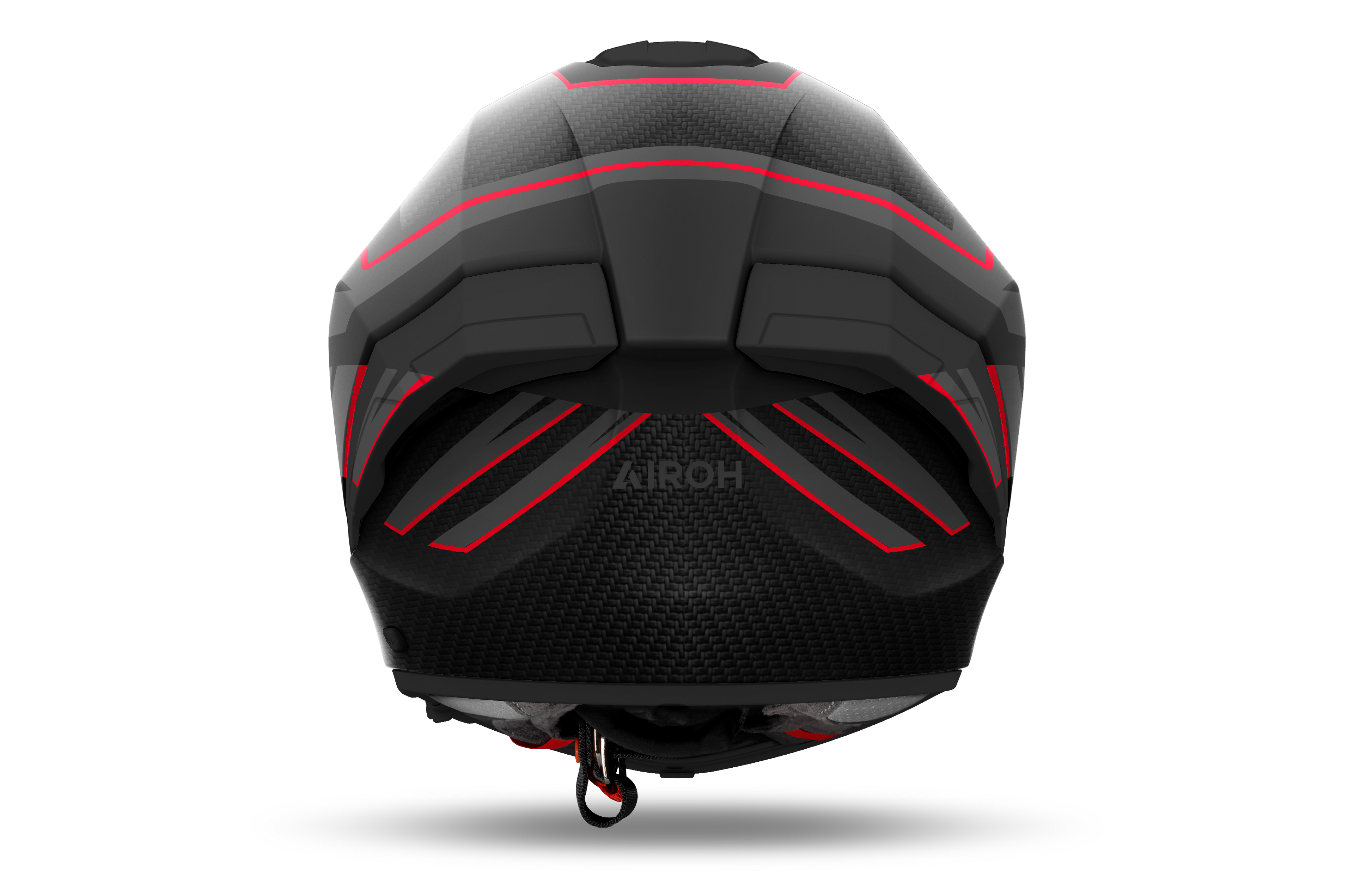 Airoh Airoh Matryx Sentinel Red Matt – Casco Integrale Composite Carbon ECE 22.06 Rosso Caschi integrali - Moon Bike - Vista 4