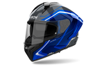 Airoh Airoh Matryx Wide Blue Gloss – Casco Integrale Composite Carbon ECE 22.06 Blu Caschi integrali - Moon Bike - Vista 3