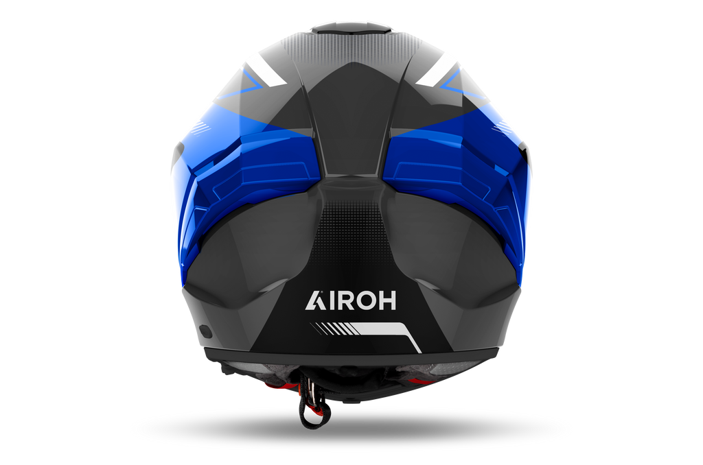Airoh Airoh Matryx Wide Blue Gloss – Casco Integrale Composite Carbon ECE 22.06 Blu Caschi integrali - Moon Bike - Vista 4