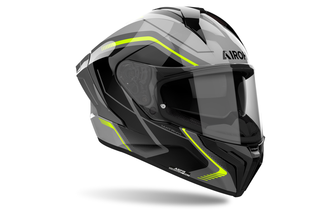 Airoh Matryx Wide Yellow Gloss – vista frontale