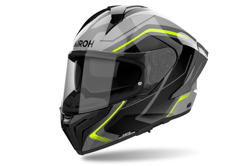 Airoh Matryx Wide Yellow Gloss – vista laterale