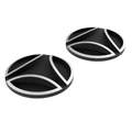 Momo Design Momo Design Coperture Laterali Metallo FGTR EVO/Classic E2206 – Nero/Argento Ricambio Originale Nero Accessori per caschi per moto - Moon Bike - Vista 1